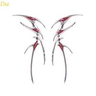 Du Gothic Fada De Orelha Brincos Para Punk Rock Fake Piercing Silver Clip On Earrings Fashion Jewelry