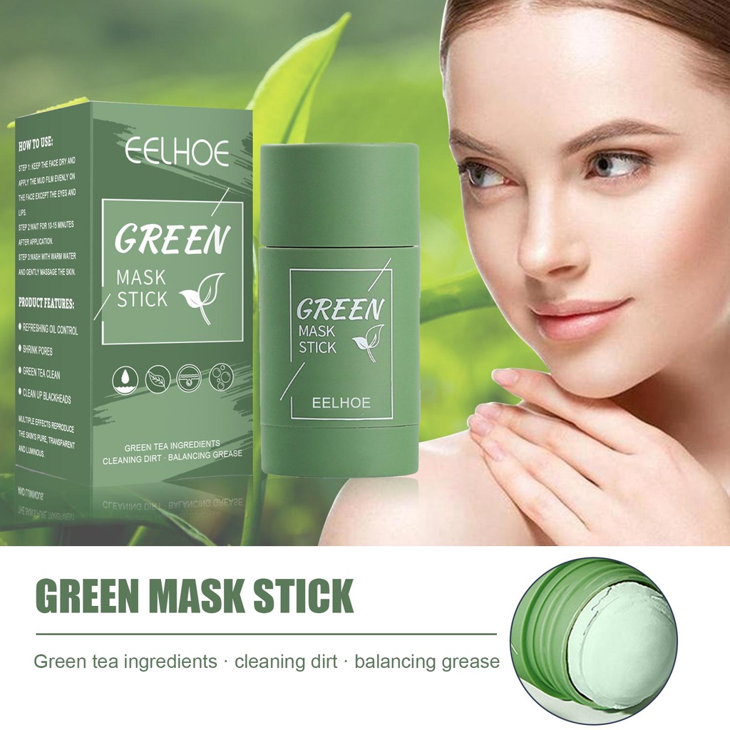 Máscara De Chá Verde Limpeza Profunda Facel Stick Hidratante Poros Encolhíveis Acne De Cabeça Preta Filme Facial Coreano Produtos De Cuidados Com A Pele