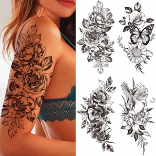 Big Rose Tatuagem Temporária À Prova D