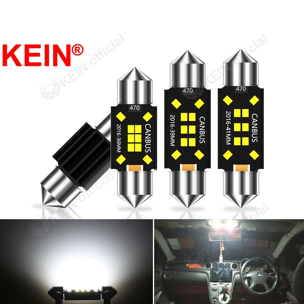KEIN 2PCS Festoon Led Bulbo Dome Do Carro Luz Interior 31MM 36MM 39MM 41MM C5W C10W C3W Leitura Painel Da Porta Placa De Licença Componentes Interiores Lâmpada Auto DC12V 8SMD 10SMD 2016 em Oferta na Shopee