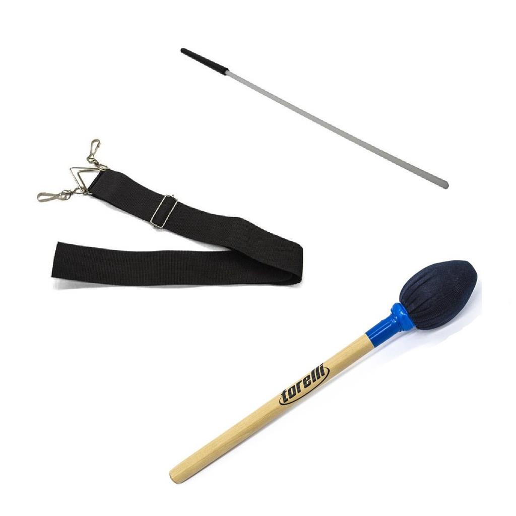 Kit para Zabumba Torelli Baqueta Bacalhau Branca