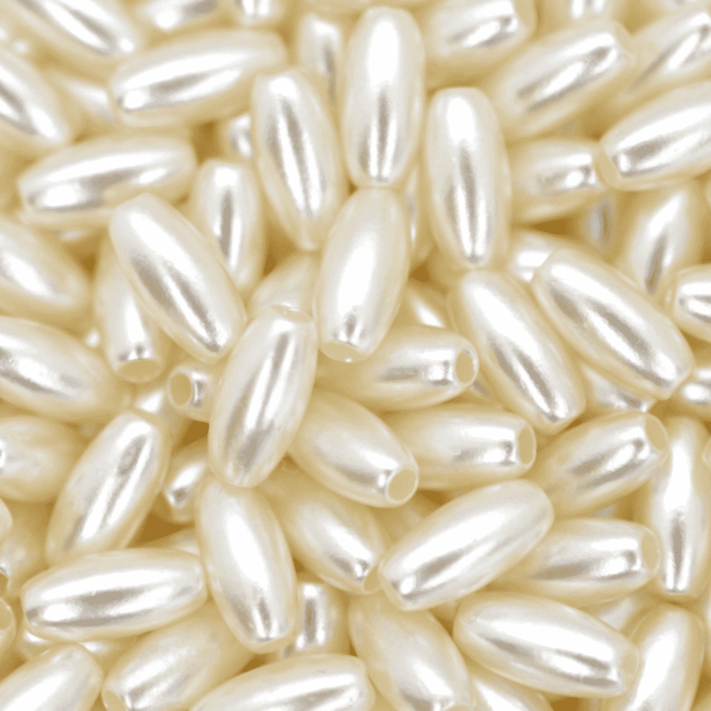 Arroz Pérola Abs 3X6mm - Marfim - 500g