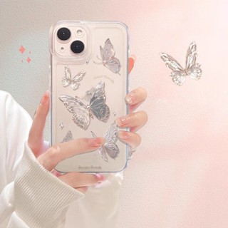 Capa Para Realme C55 C53 C11 C12 C25 C25S C30 C30S 3 7 6 Pro 5 5i 5S 6S À Prova De Choque TPU Fantasia-Butterfly Shell Sílica gel INS Transparente Moda Anti-Queda