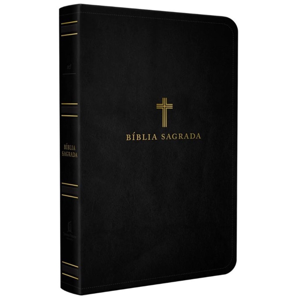 Bíblia Sagrada | Letra Grande | ACF | Leitura Perfeita Capa Luxo Preta em Oferta na Shopee