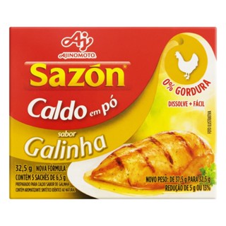 Caldo em pó sazón sabor galinha 32,5g