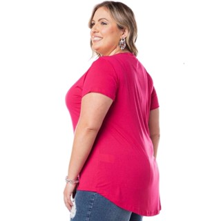 Blusa Feminina Alongada Tampa Bumbum Mullet Básica Academia 1126-C4