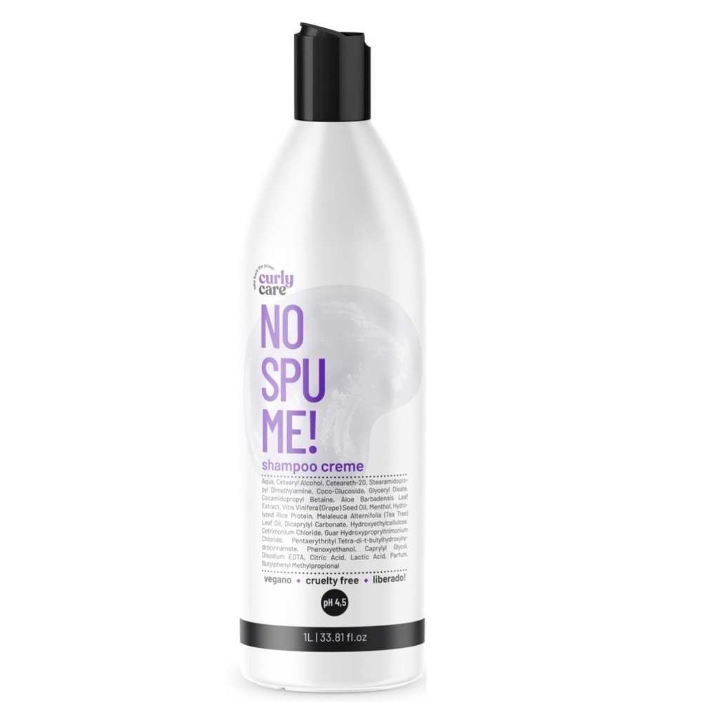 Shampoo Creme No Spume Curly Care Sem Espuma 1000ml