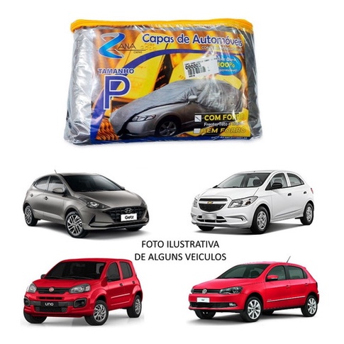 Capa Carro P Gol Onix Hb20 Uno C/forro Frente Teto Traseira