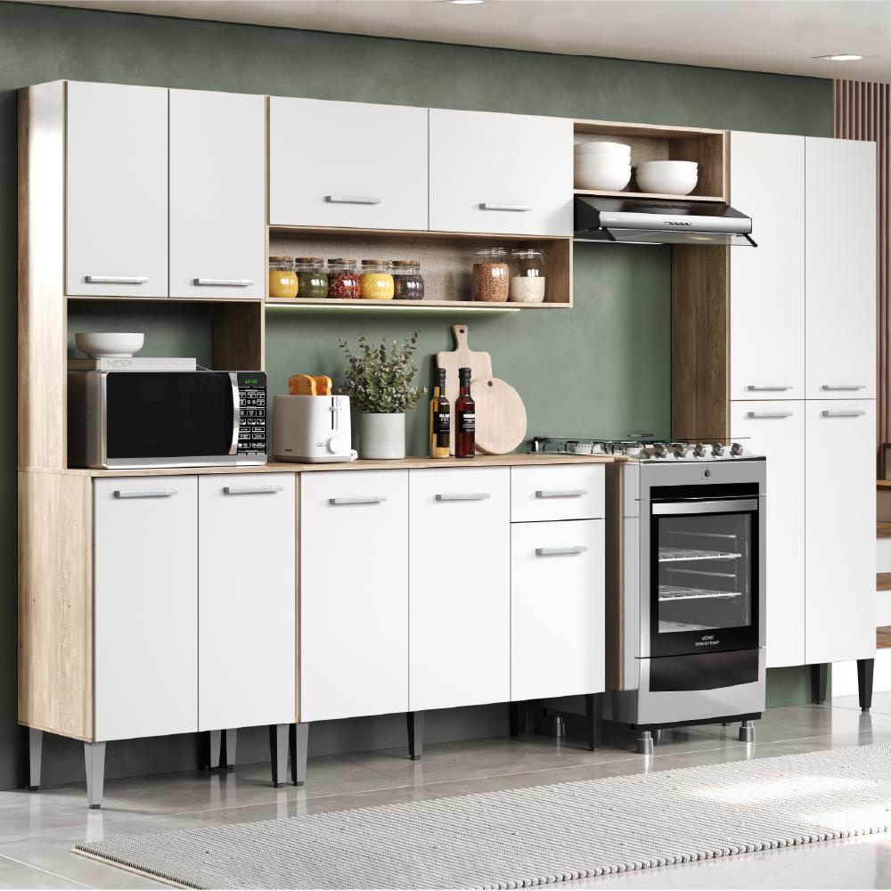 Cozinha Completa Arizona Plus com Armário e Balcão Carraro - Home & Living