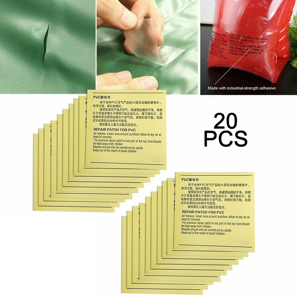 20 peças/Conjunto de adesivos de Pvc para consertar remendo de natação remendo piscina inflável