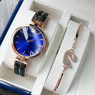 【 FREE BRACELET 】 Women Relógio De Aço Inoxidável À Prova D
