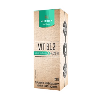 Vitamina B12 em gotas - Nutrify 20ml em Oferta na Shopee