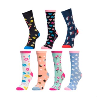 Kit 2 Pares Meia Algodão Divertida Personalizada 34 ao 43 Infantil Adulto Sortidas