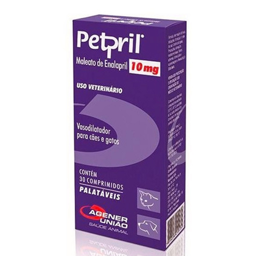 Petpril 10 mg 30 Comprimidos Vasodilatador Agener União - Pets