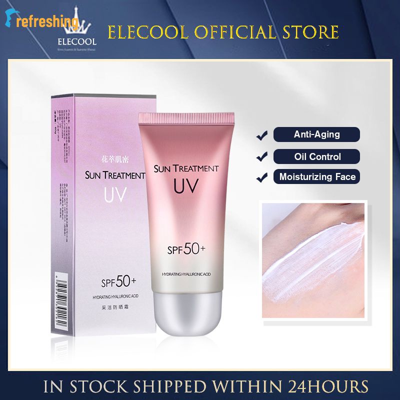Protetor solar antienvelhecimento, protetor solar spf50, protetor solar para o rosto, protetor solar, protetor solar, protetor solar, loção hidratante antienvelhecimento, creme protetor solar à prova d'água, REFRESHING01