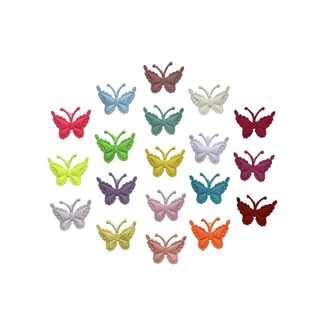 Aplique Borboleta Tecido Prensado - 50 unidades em Oferta na Shopee