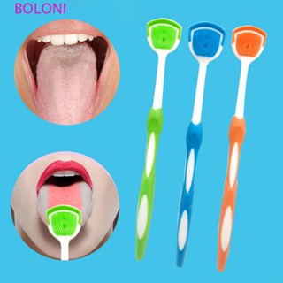Raspador De Língua Ecológico Limpador De Hálito Fresco De Silicone Reutilizável Ferramenta De Higiene Oral De Alta Qualidade Cuidados Orais Escova Grau Alimentício/Multicolor