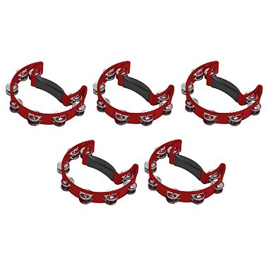 Pandeiro Meia Lua Liverpool Vermelho 5 Unidades PML001