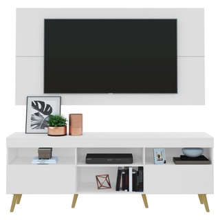 Rack com Painel TV 65" Retrô Flórida Multimóveis V3133 em Oferta na Shopee