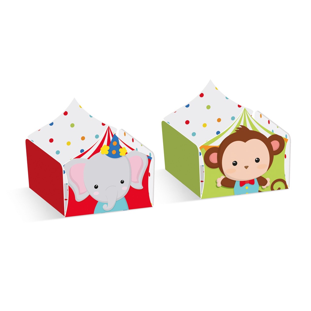 Forminha para Doces Composê Macaco e Elefante Festa Circo 2 - 24 unidades - Cromus - Rizzo Festas em Oferta na Shopee