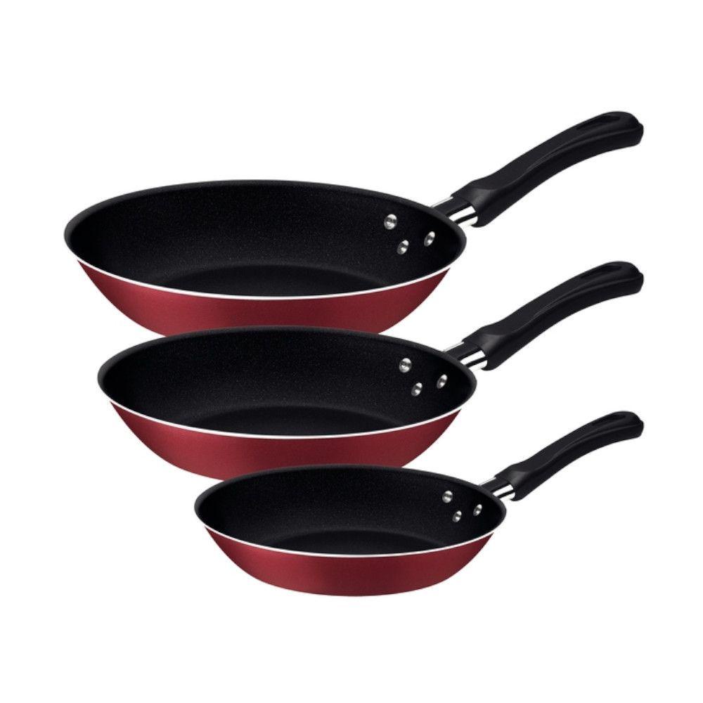 Conjunto De Frigideiras Tramontina 20297 Caribe Em Alumínio 3 Peças em Oferta na Shopee