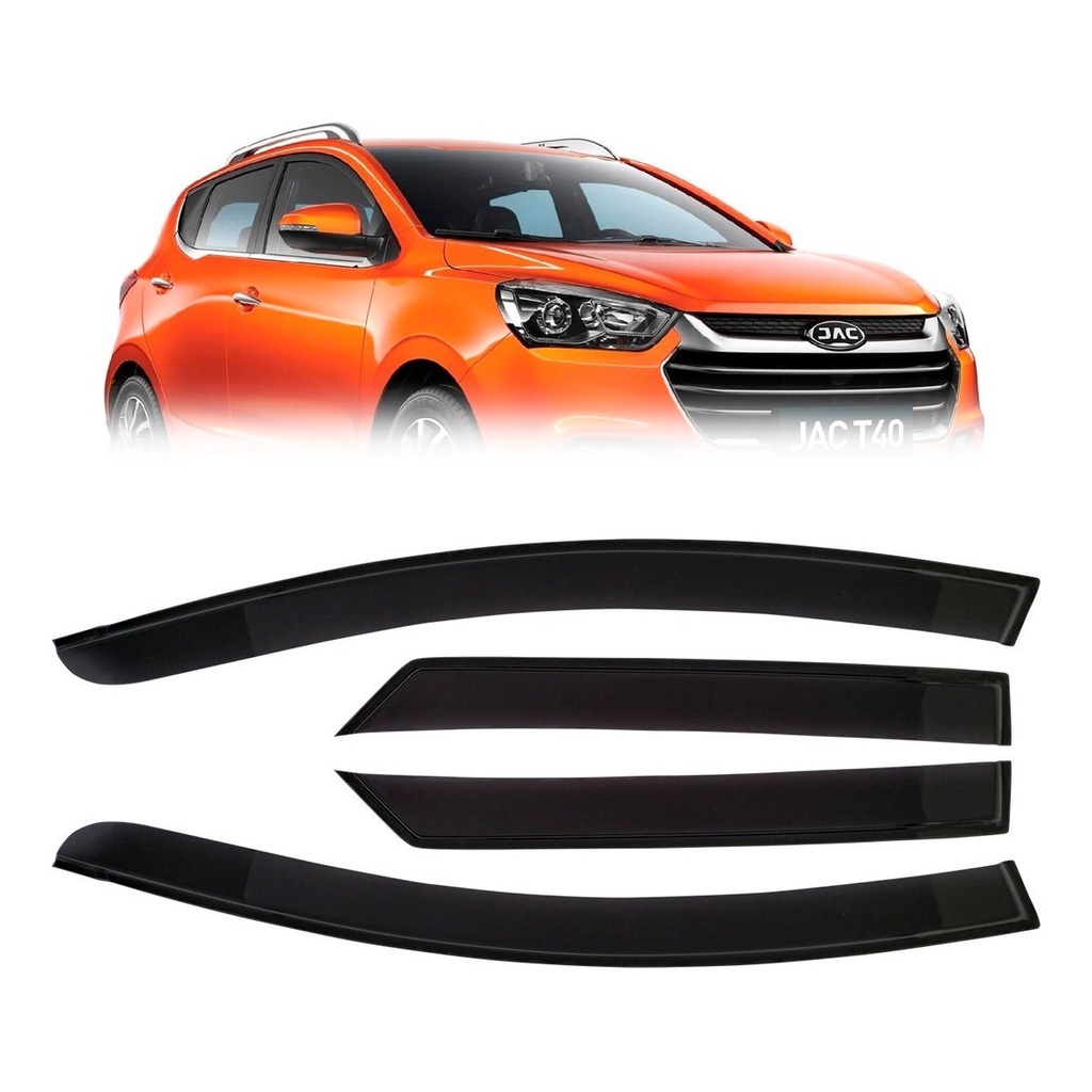 Calha De Chuva Defletor Jac T40 2019 4 Portas Fume Ecoflex 17.007A