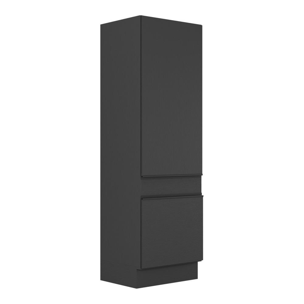 Paneleiro com Rodapé 2 Portas Veneza Multimóveis MP2119.895 Preto - Home & Living