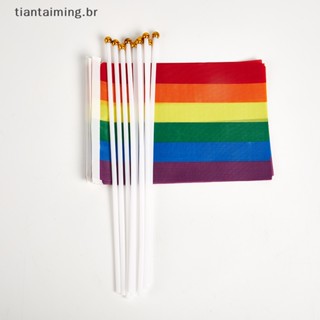 " Taiming 10PCS/Pacote Bandeiras Do Orgulho Gay Fácil De Segurar Mini Pequenas De Chuva Para Desfile " Festival .