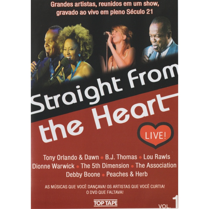 DVD Straight From The Heart Live Imperdível
