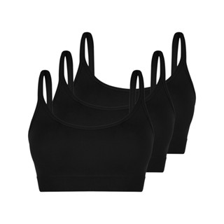 Kit com 3 Tops sem Aro e sem Bojo Loba 41018-001