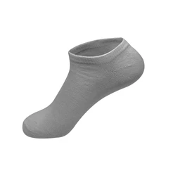 Meia M2 Cano Curto Algodão Cinza - QLC SPORT