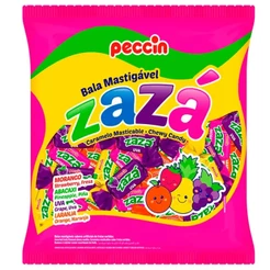 Bala Mastigável Zazá Sortida 400g - Peccin