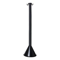 Pedestal Organizador Fila Postinho Lotéricas Isolamento Preto