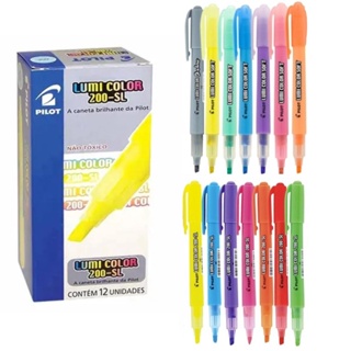 Kit 12 Marca Texto Lumi Color Cores - Pilot em Oferta na Shopee