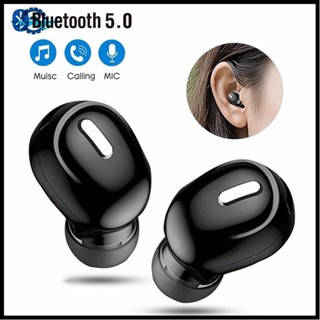 X9 Mini 5.0 Bluetooth Headset com microfone sem fio Stereo Handsfree Headphones para Xiaomi Todos os telefones (apenas 1 pc) X1OZ