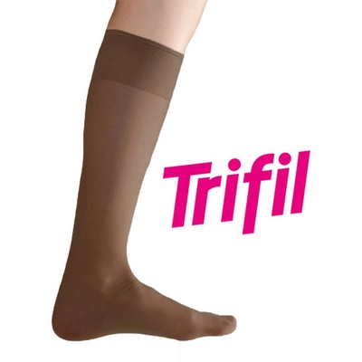 Meia 3 4 Feminina Trifil Fina Fio 20 Social Poliamida Modelo Europeu Transparente Soft Bord Adulto Basica Trabalho