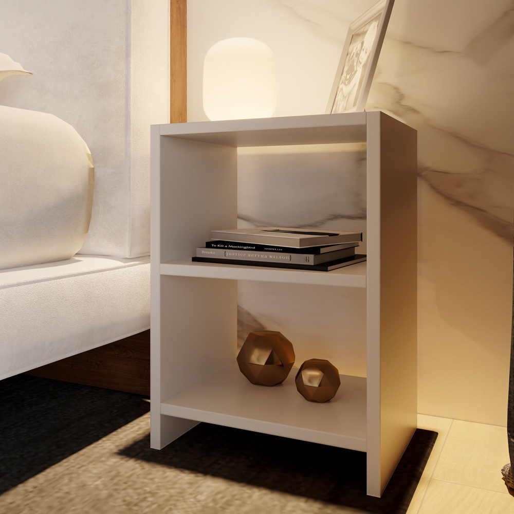 Mesa de Cabeceira Nicho Quarto Casal Decoração Retro Ibiza