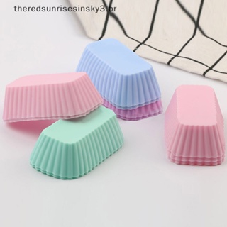 Home 5Pcs Moldes De Bolo De Silicone Muffin Rectangular Molde Cozinha Pastelaria ` em Oferta na Shopee