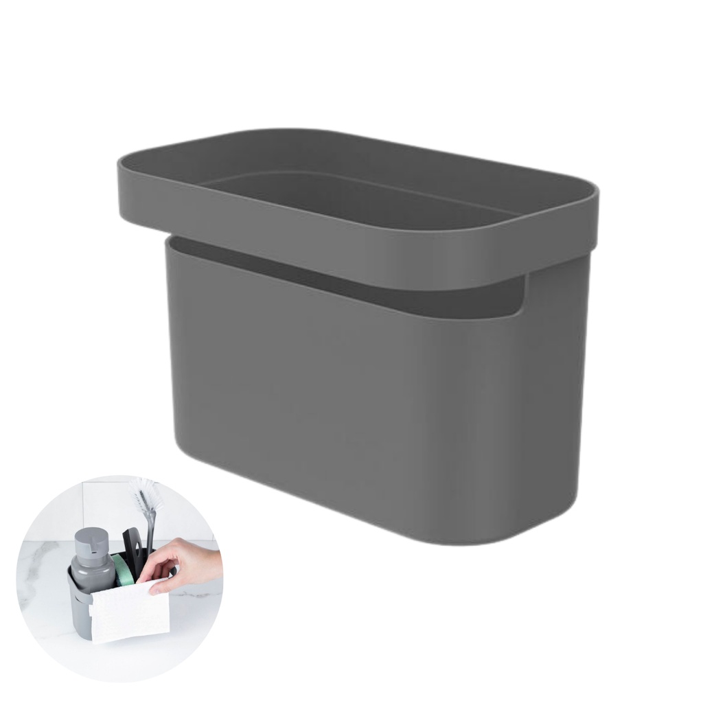 Porta Detergente Organizador De Pia Sabão Esponja Chumbo Ou