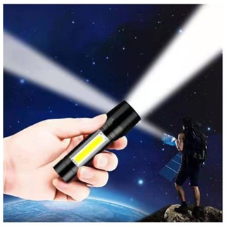 KIT Mini Lanterna 511 Com Cordão Tática Com Led E Zoom Recarregável mt511 B12