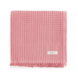 Manta Decorativa Piquet Karsten Denver Rosa Euforia