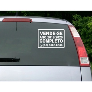 Adesivo decorativo veículos propaganda vende-se 20x30cm em Oferta na Shopee