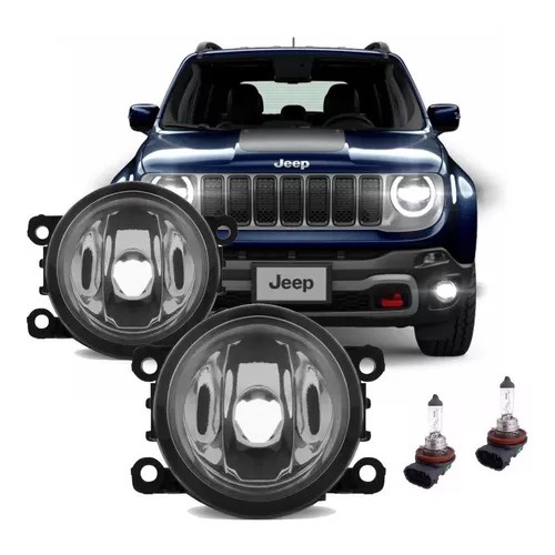Par Farol De Milha Jeep Renegade 2015 2016 2017 2018 2019 2020 2021 + Lâmpada