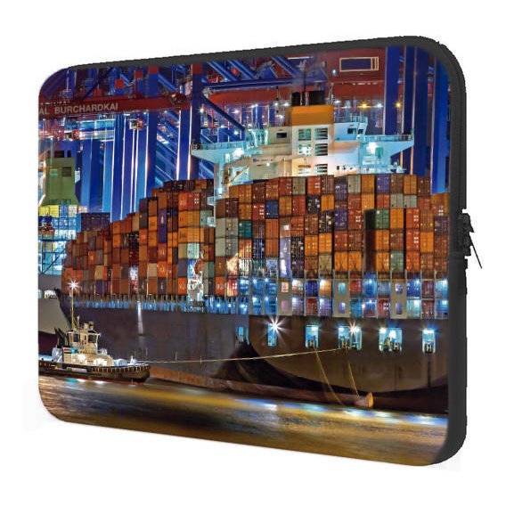 Capa Case Notebook 15.6 Personalizado Navio Cargueiro