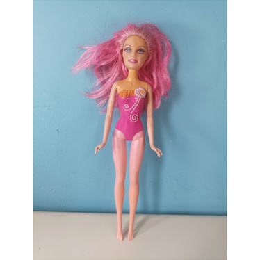 Boneca Barbie Com Cabelo Rosa Mattel Original 2009/1998