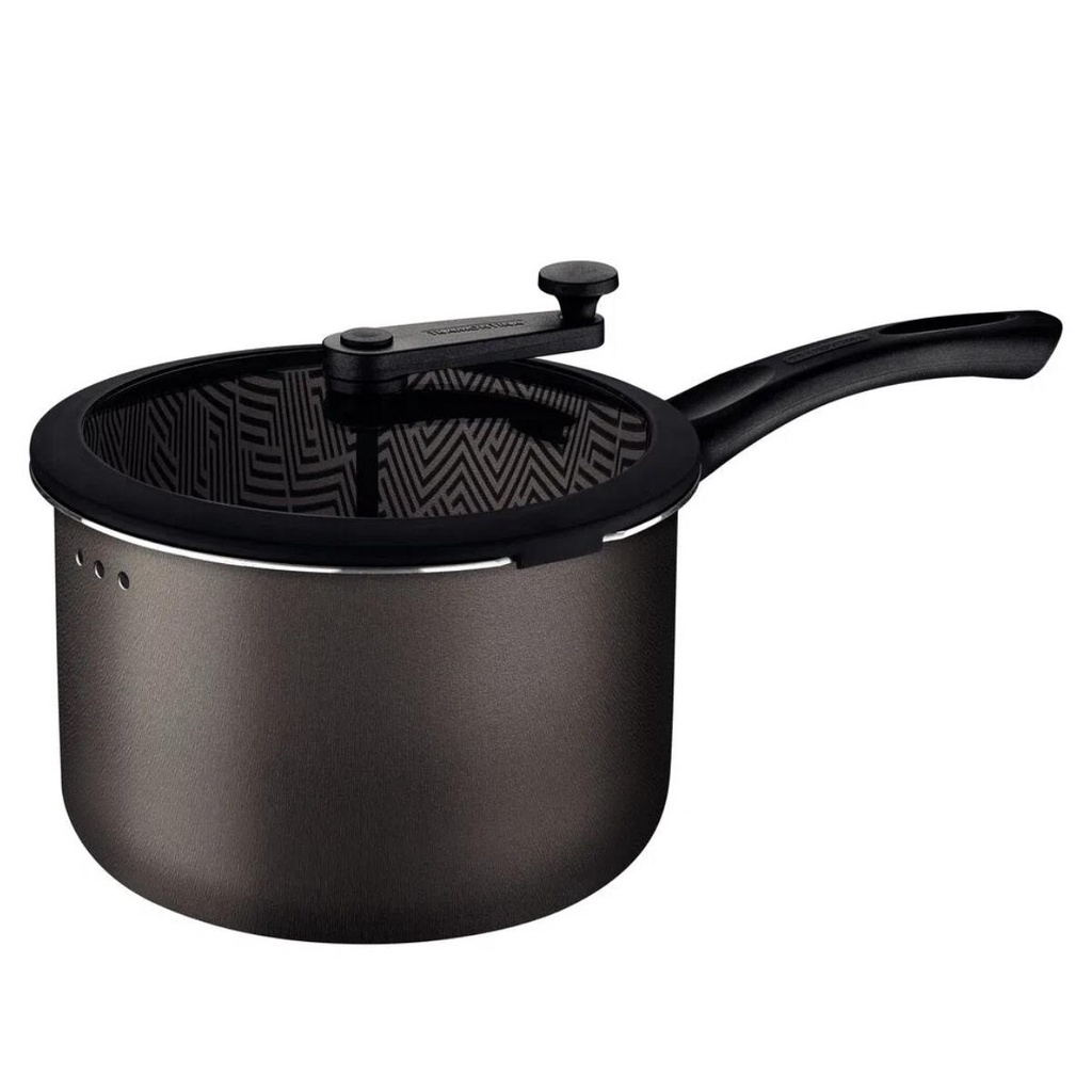 Pipoqueira Tramontina Paris em Alumínio com Revestimento Interno e Externo em Antiaderente Starflon Max Chumbo em Oferta na Shopee