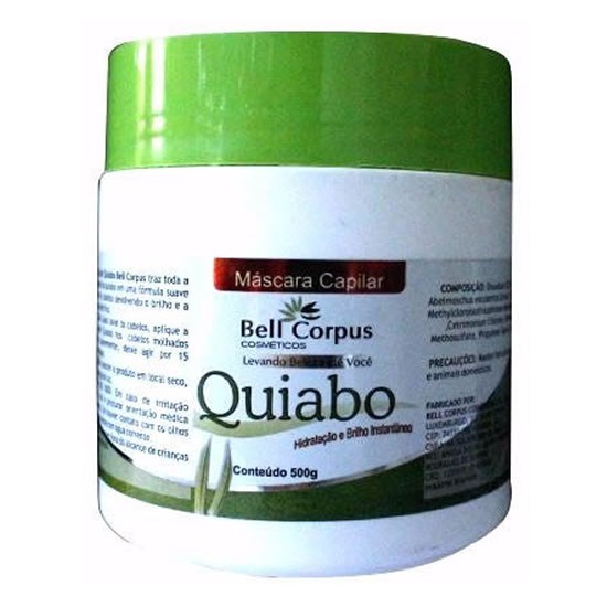 Máscara Capilar Quiabo 500g Bell Corpus em Oferta na Shopee
