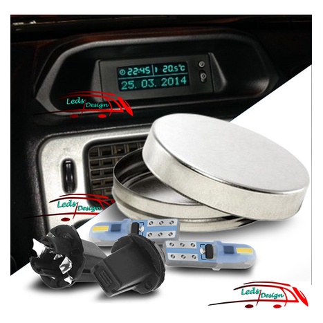 2 Lâmpada Led Ice Blue Relogio Central Pajero Tr4 full gls com Soquete
