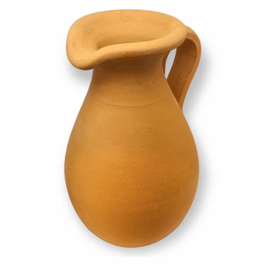Jarro de Barro Jarra de Água Decoração Vaso Alto Com Alça 1,5l