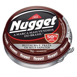Graxa para Calçados e Cintos Marrom Nugget 36g